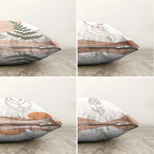 Set di 4 federe per cuscini decorativi Ferhat RKYK312 Multicolore, 43 x 43 cm (1)