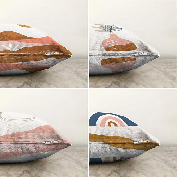 Set di 4 federe per cuscini decorativi Ferhat RKYK315 Multicolore, 43 x 43 cm (1)