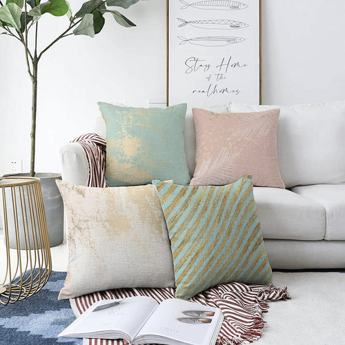 Set di 4 federe per cuscini decorativi Gulgun RKYK366 Multicolore, 43 x 43 cm