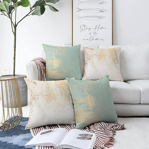 Set di 4 federe per cuscini decorativi Gulgun RKYK367 Multicolore, 43 x 43 cm