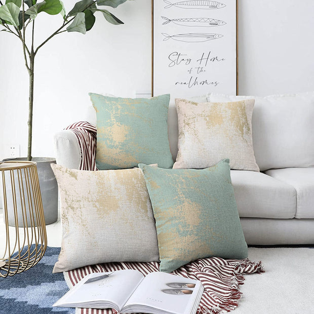 Set di 4 federe per cuscini decorativi Gulgun RKYK367 Multicolore, 43 x 43 cm