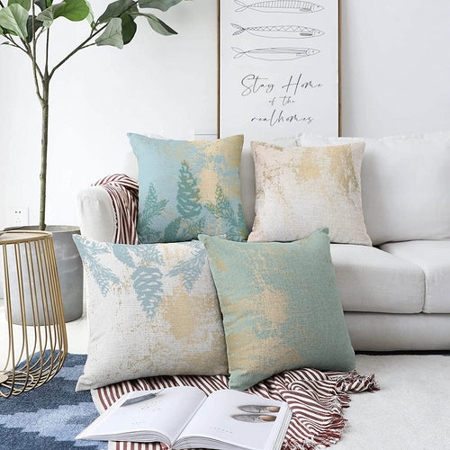 Set di 4 federe per cuscini decorativi Gulgun RKYK368 Multicolore, 43 x 43 cm