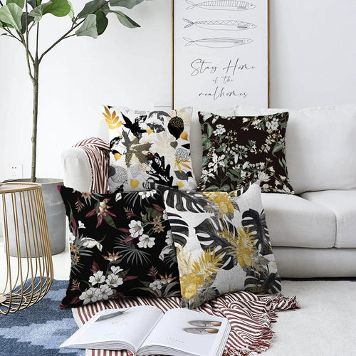 Set di 4 federe per cuscini decorativi Gulgun RKYK369 Multicolore, 43 x 43 cm