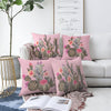 Set di 4 federe per cuscini decorativi Guven RKYK428 Multicolore, 43 x 43 cm
