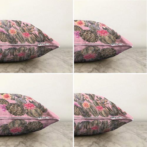 Set di 4 federe per cuscini decorativi Guven RKYK428 Multicolore, 43 x 43 cm (1)