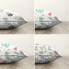 Set di 4 federe per cuscini decorativi Guven RKYK429 Multicolore, 43 x 43 cm (1)