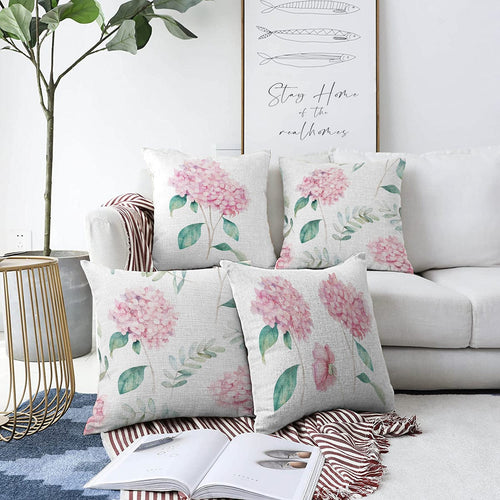 Set di 4 federe per cuscini decorativi Guven RKYK432 Multicolore, 43 x 43 cm