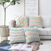Set di 4 federe per cuscini decorativi Guven RKYK434 Multicolore, 43 x 43 cm