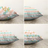 Set di 4 federe per cuscini decorativi Guven RKYK434 Multicolore, 43 x 43 cm (1)