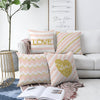 Set di 4 federe per cuscini decorativi Guven RKYK435 Multicolore, 43 x 43 cm