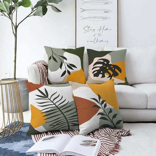 Set di 4 federe per cuscini decorativi Hande RKYK19 Multicolore, 43 x 43 cm