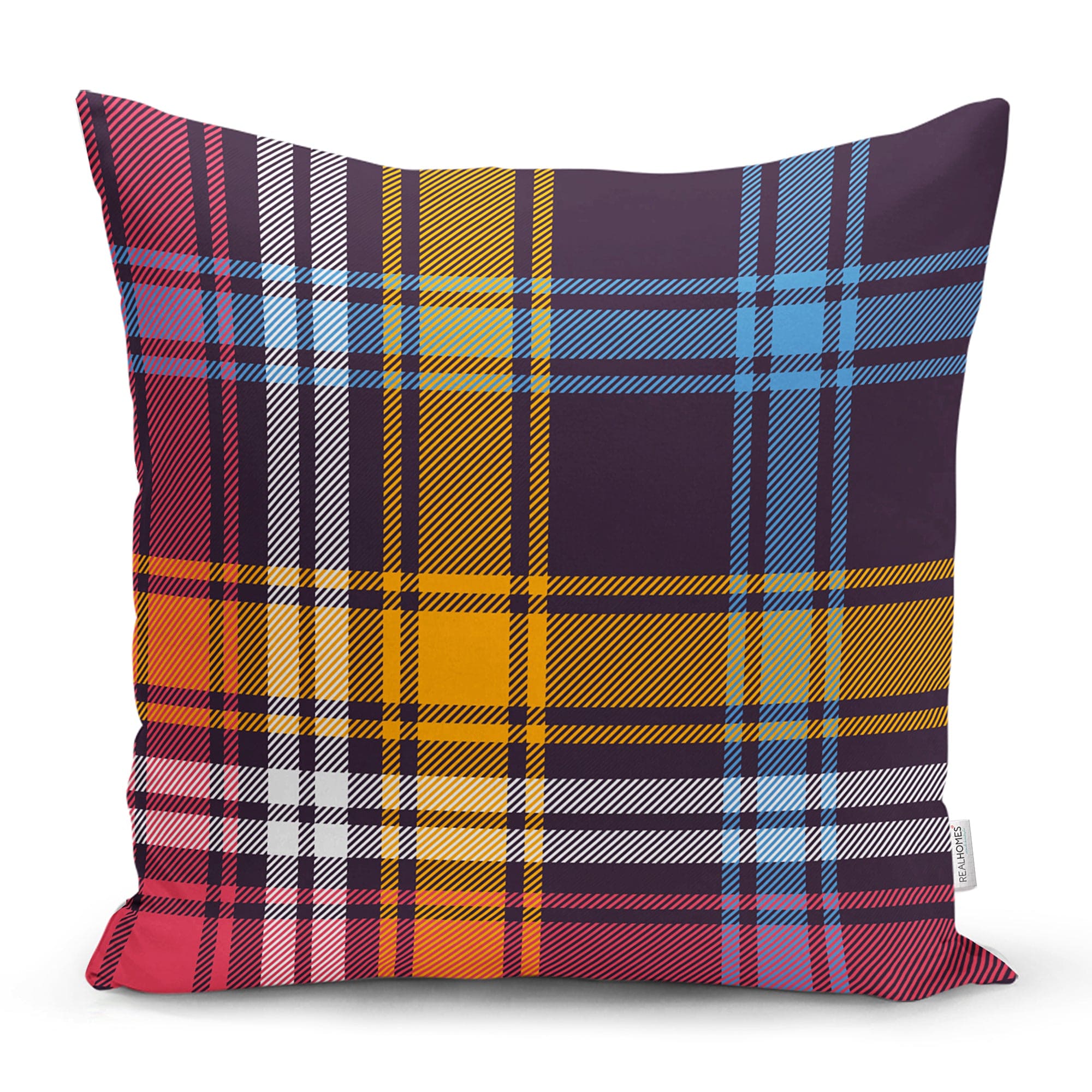 Set di 4 federe per cuscini decorativi Hatice RKYK96 Multicolore, 43 x 43 cm (4)