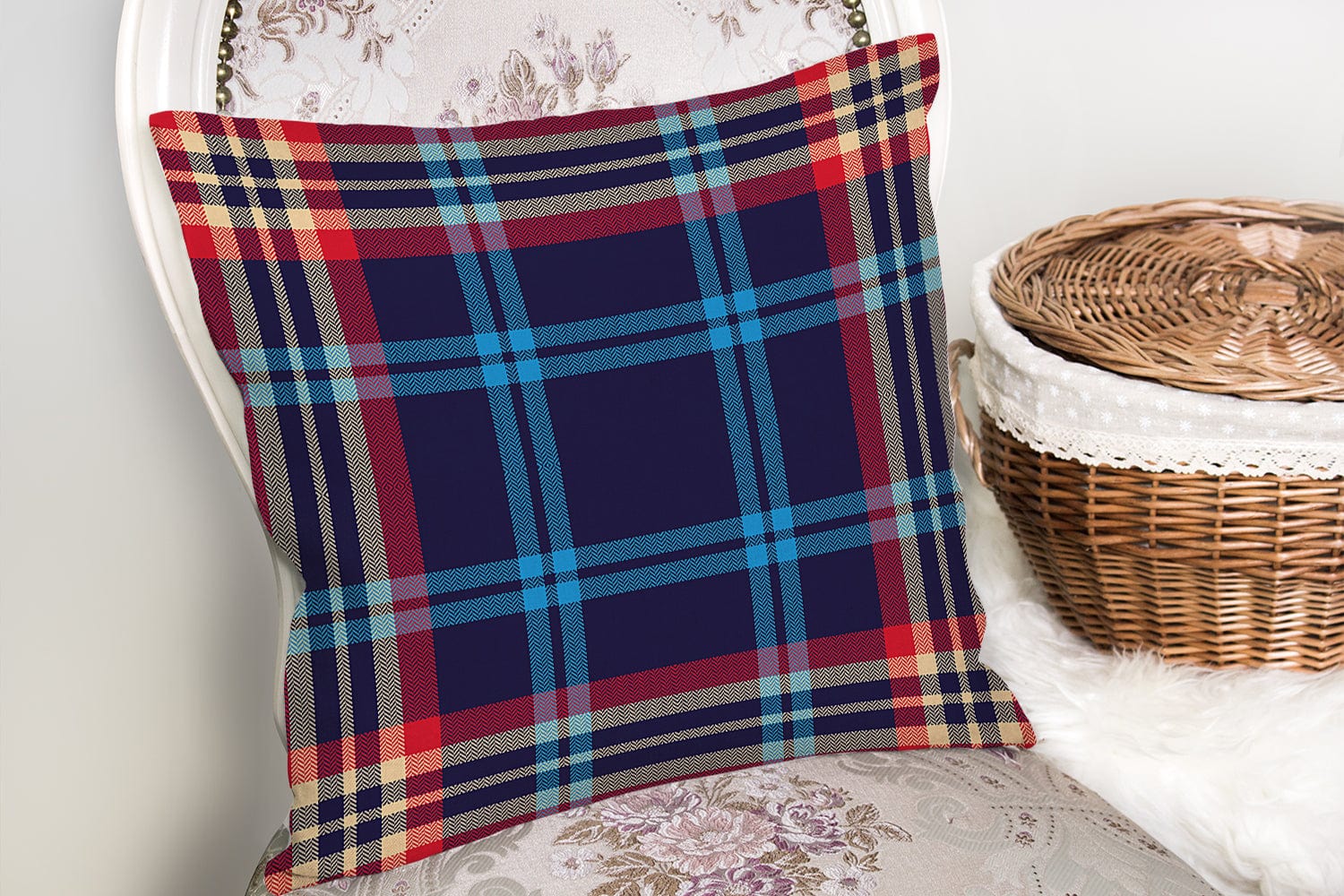 Set di 4 federe per cuscini decorativi Hatice RKYK96 Multicolore, 43 x 43 cm (5)