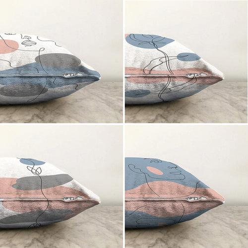 Set di 4 federe per cuscini decorativi Hazal RKYK330 Multicolore, 43 x 43 cm (1)