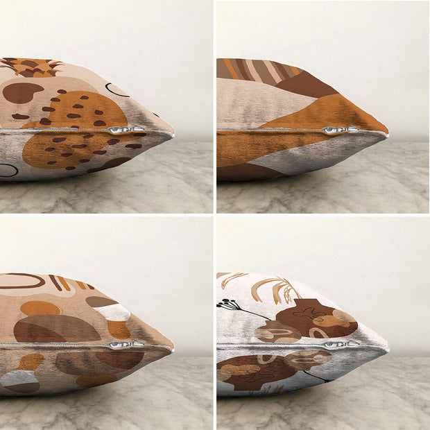 Set di 4 federe per cuscini decorativi Hazal RKYK332 Multicolore, 43 x 43 cm (1)