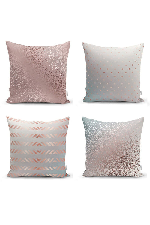 Set di 4 federe per cuscini decorativi Hulya RKYK7 Multicolore, 43 x 43 cm