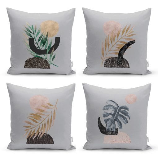 Set di 4 federe per cuscini decorativi Irem RKYK55 Multicolore, 43 x 43 cm
