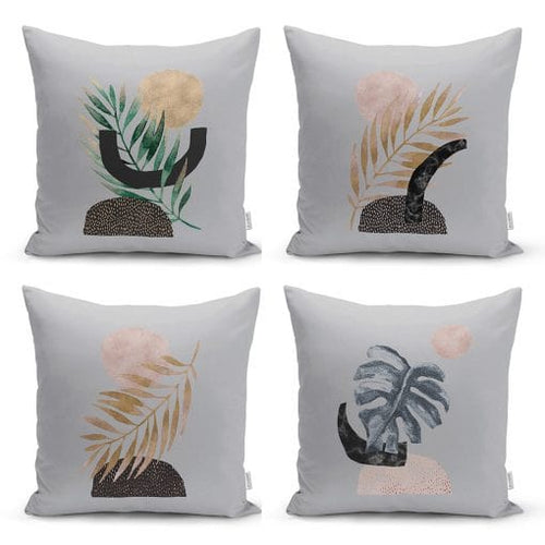 Set di 4 federe per cuscini decorativi Irem RKYK55 Multicolore, 43 x 43 cm