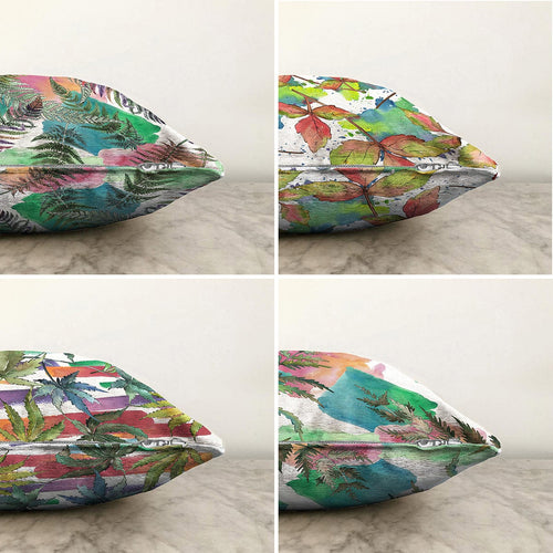 Set di 4 federe per cuscini decorativi Kader RKYK391 Multicolore, 43 x 43 cm (1)