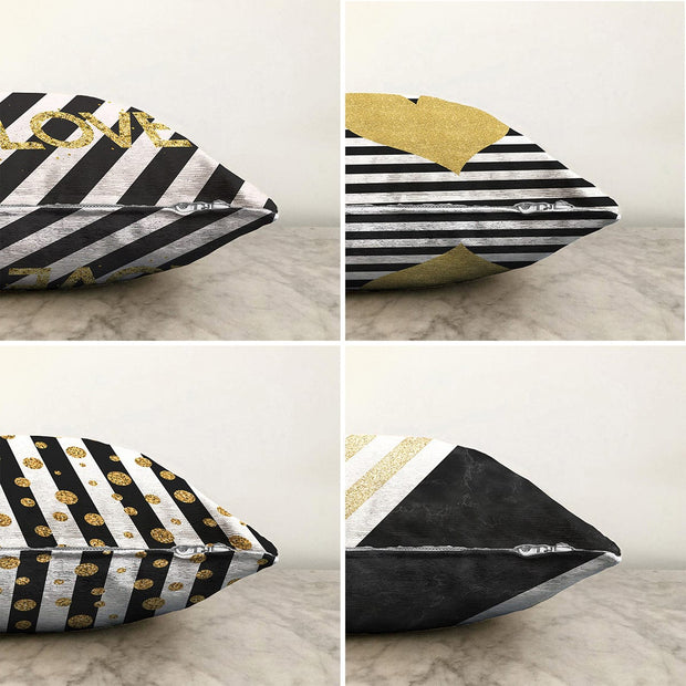 Set di 4 federe per cuscini decorativi Kader RKYK392 Multicolore, 43 x 43 cm (1)