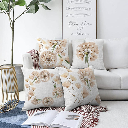 Set di 4 federe per cuscini decorativi Kader RKYK393 Multicolore, 43 x 43 cm