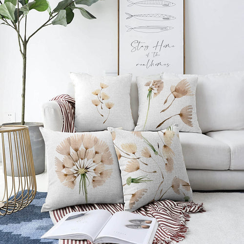Set di 4 federe per cuscini decorativi Kader RKYK394 Multicolore, 43 x 43 cm