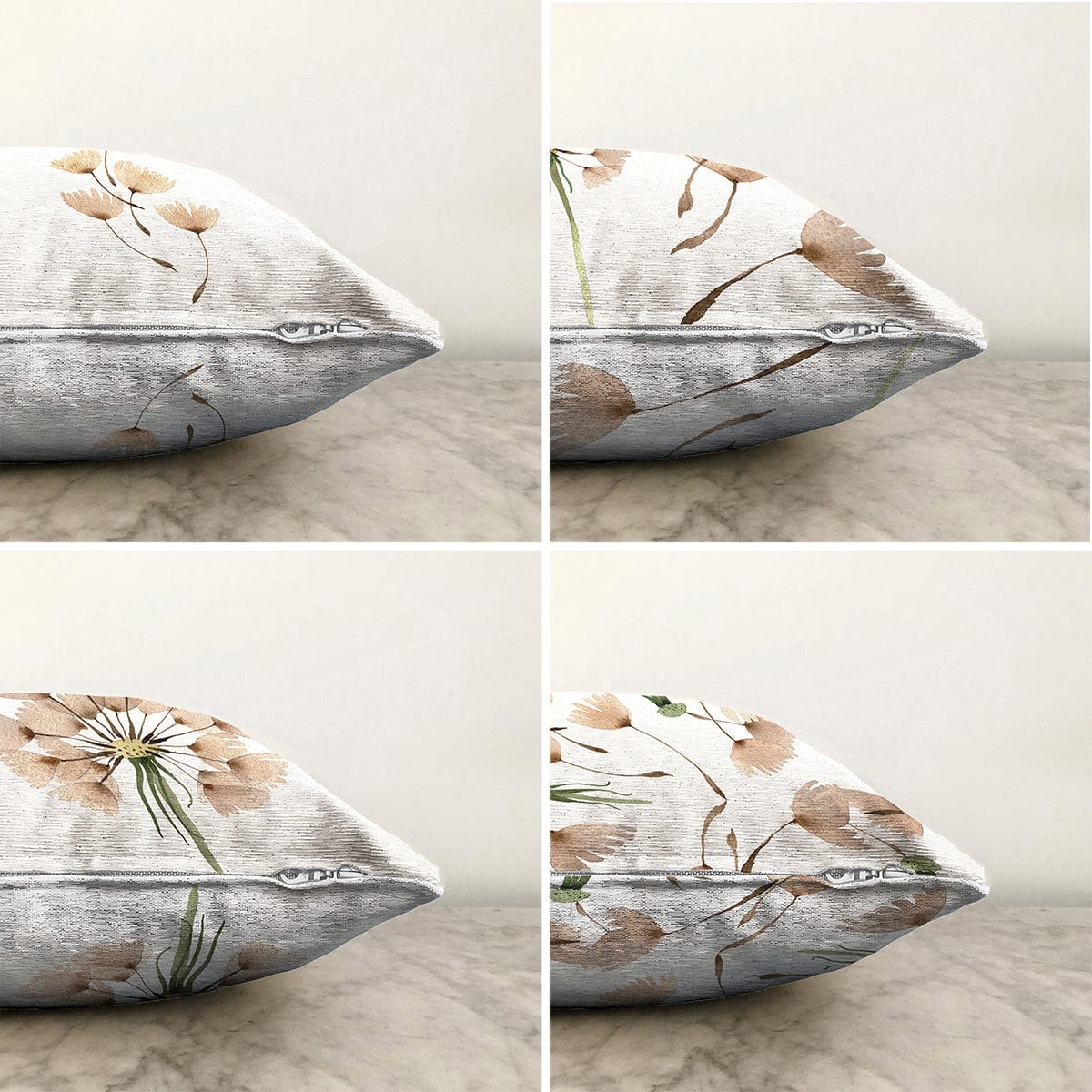 Set di 4 federe per cuscini decorativi Kader RKYK394 Multicolore, 43 x 43 cm (1)