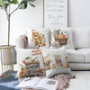 Set di 4 federe per cuscini decorativi Kader RKYK395 Multicolore, 43 x 43 cm