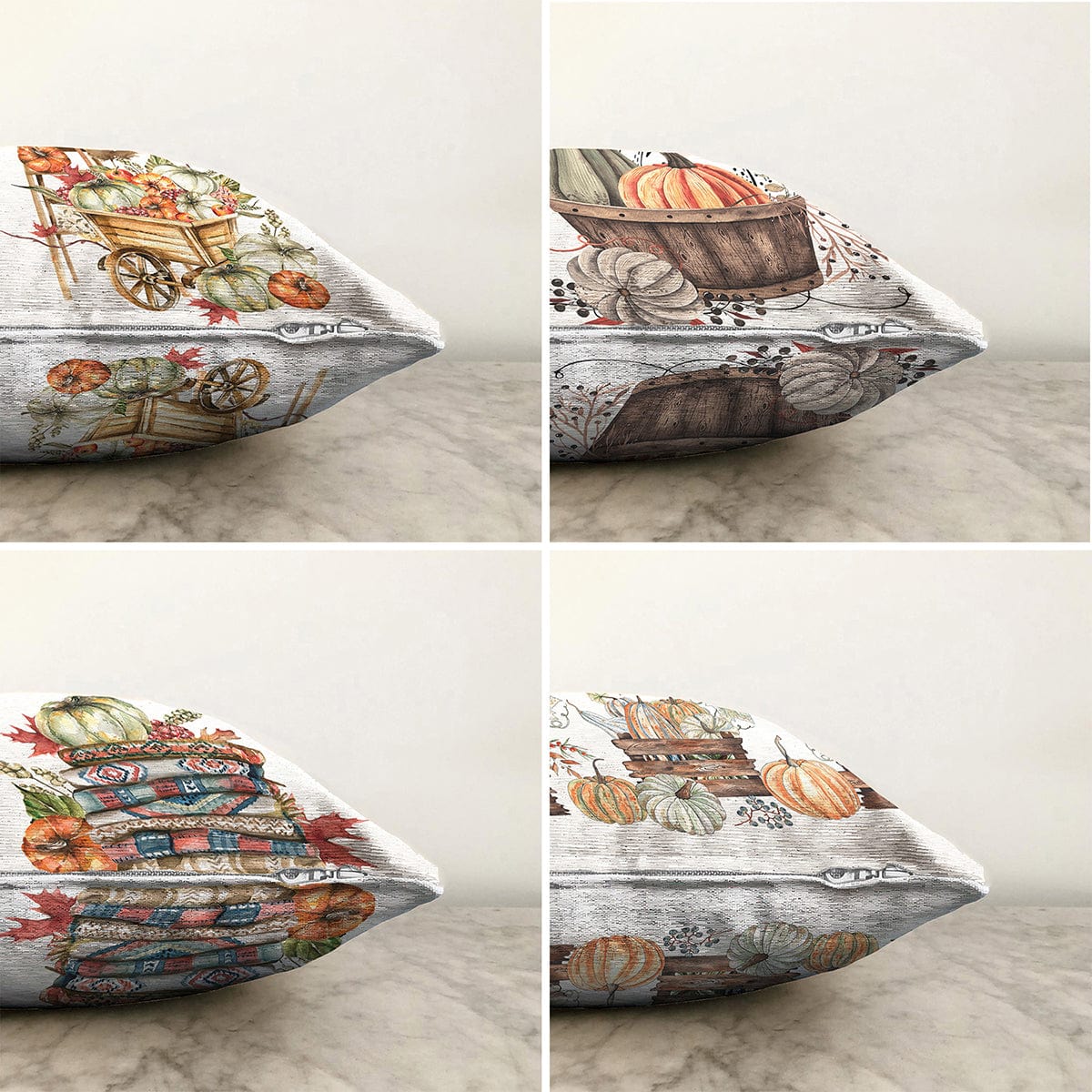 Set di 4 federe per cuscini decorativi Kader RKYK395 Multicolore, 43 x 43 cm (1)