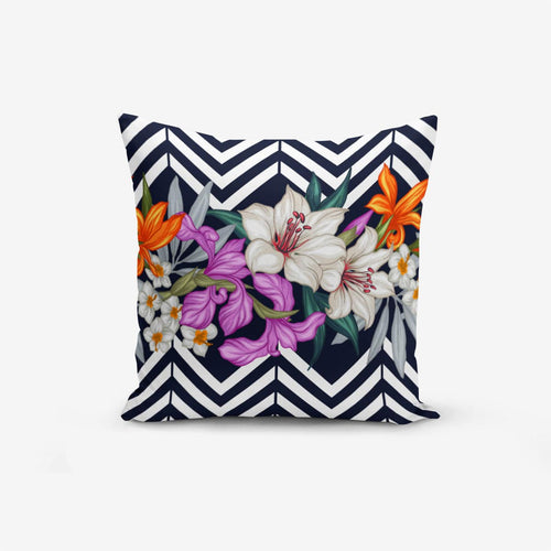 Set di 4 federe per cuscini decorativi Kenan RKYK122 Multicolore, 43 x 43 cm
