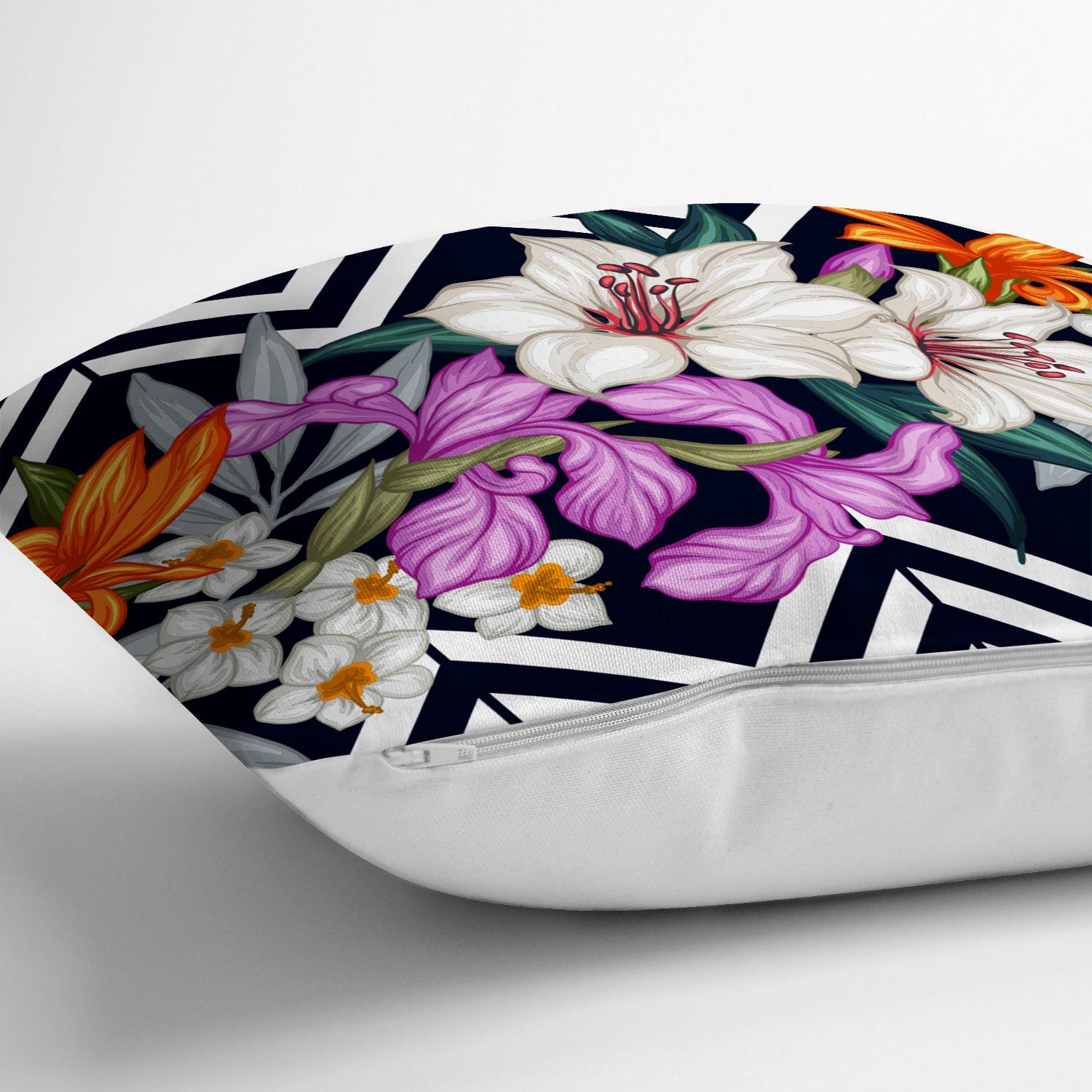 Set di 4 federe per cuscini decorativi Kenan RKYK122 Multicolore, 43 x 43 cm (4)