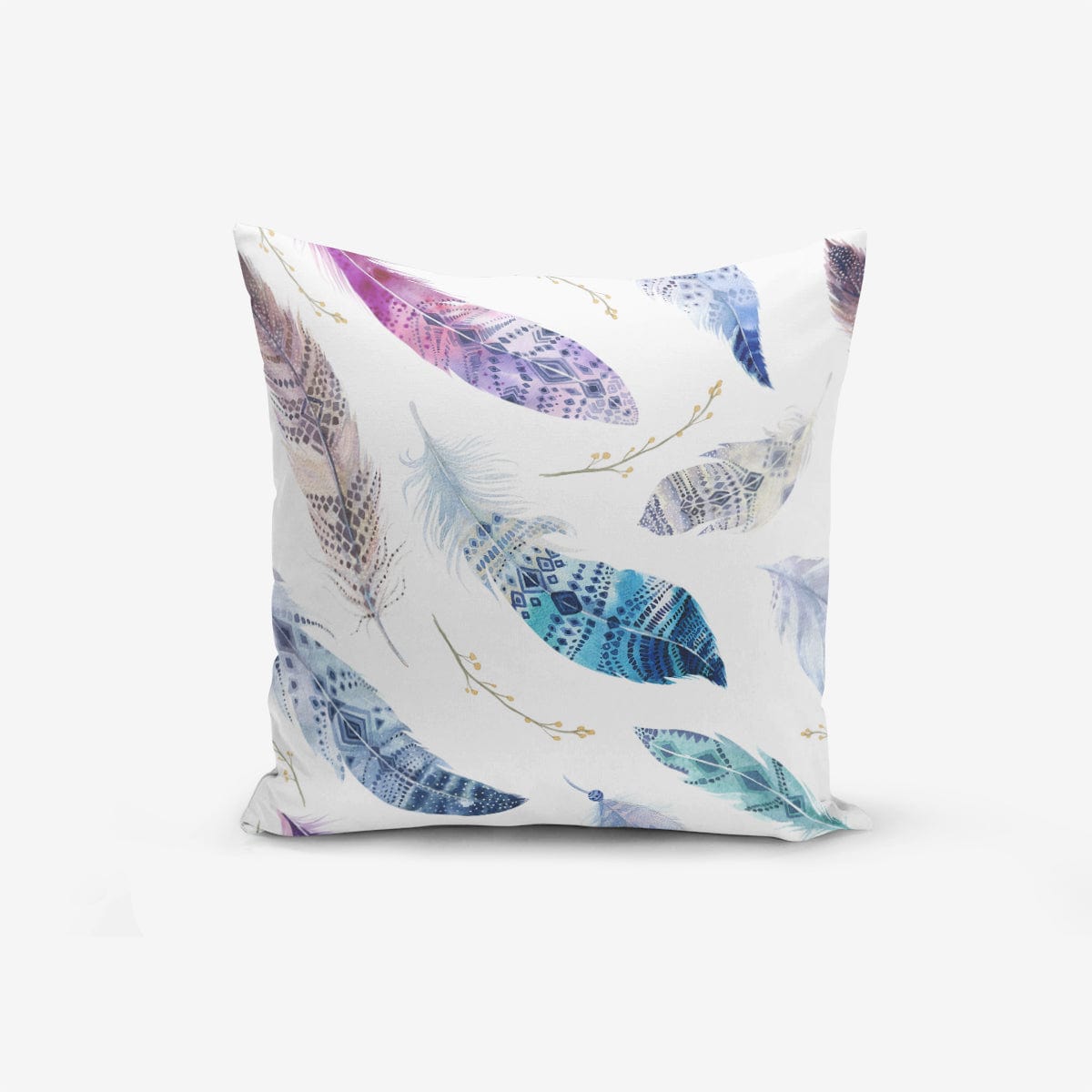 Set di 4 federe per cuscini decorativi Kenan RKYK123 Multicolore, 43 x 43 cm (3)