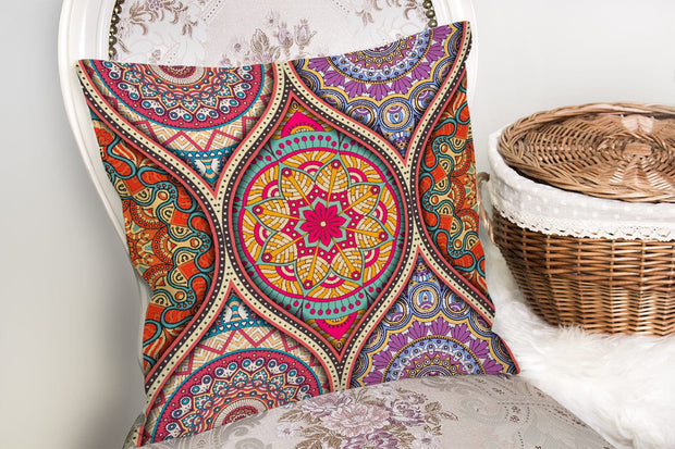 Set di 4 federe per cuscini decorativi Lale RKYK121 Multicolore, 43 x 43 cm (3)
