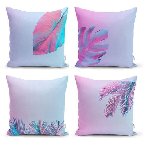 Set di 4 federe per cuscini decorativi Luna RKYK43 Multicolore, 43 x 43 cm