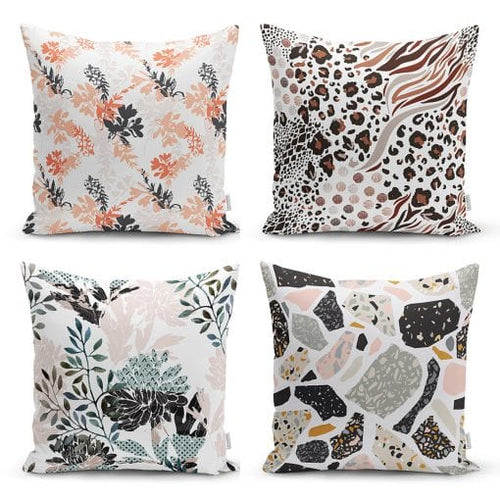 Set di 4 federe per cuscini decorativi Luna RKYK46 Multicolore, 43 x 43 cm