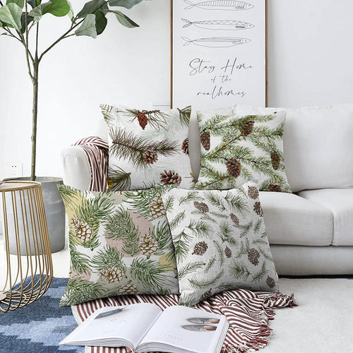 Set di 4 federe per cuscini decorativi Melike RKYK373 Multicolore, 43 x 43 cm