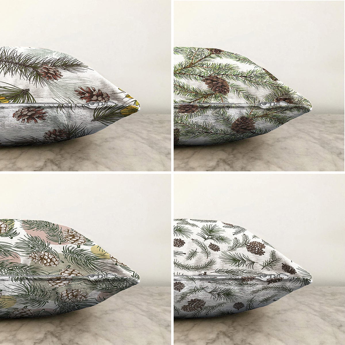 Set di 4 federe per cuscini decorativi Melike RKYK373 Multicolore, 43 x 43 cm (1)
