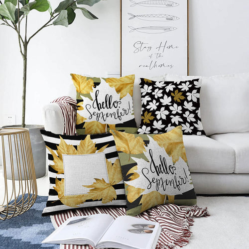 Set di 4 federe per cuscini decorativi Melike RKYK374 Multicolore, 43 x 43 cm