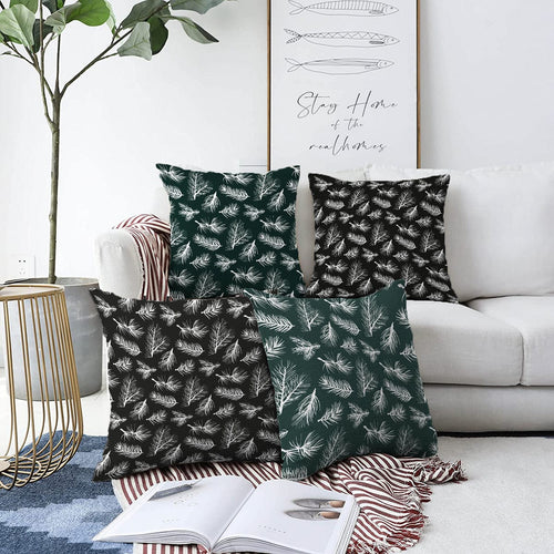 Set di 4 federe per cuscini decorativi Melike RKYK377 Multicolore, 43 x 43 cm