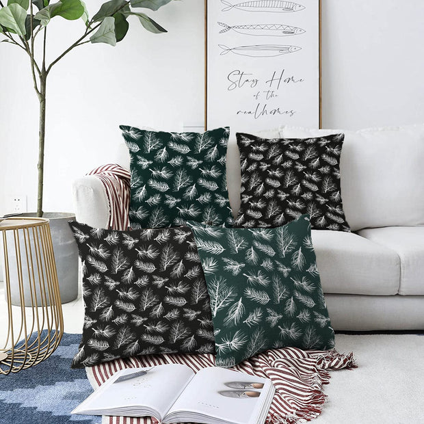 Set di 4 federe per cuscini decorativi Melike RKYK377 Multicolore, 43 x 43 cm