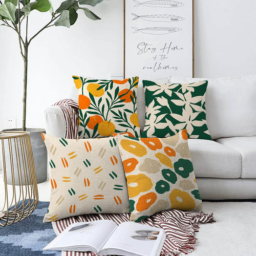 Set di 4 federe per cuscini decorativi Melisa RKYK325 Multicolore, 43 x 43 cm