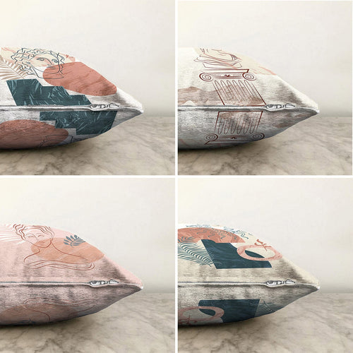 Set di 4 federe per cuscini decorativi Melisa RKYK326 Multicolore, 43 x 43 cm (1)