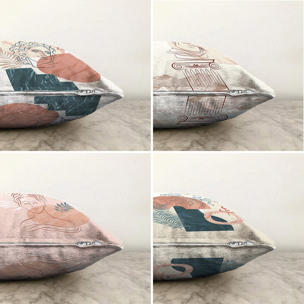 Set di 4 federe per cuscini decorativi Melisa RKYK326 Multicolore, 43 x 43 cm (1)