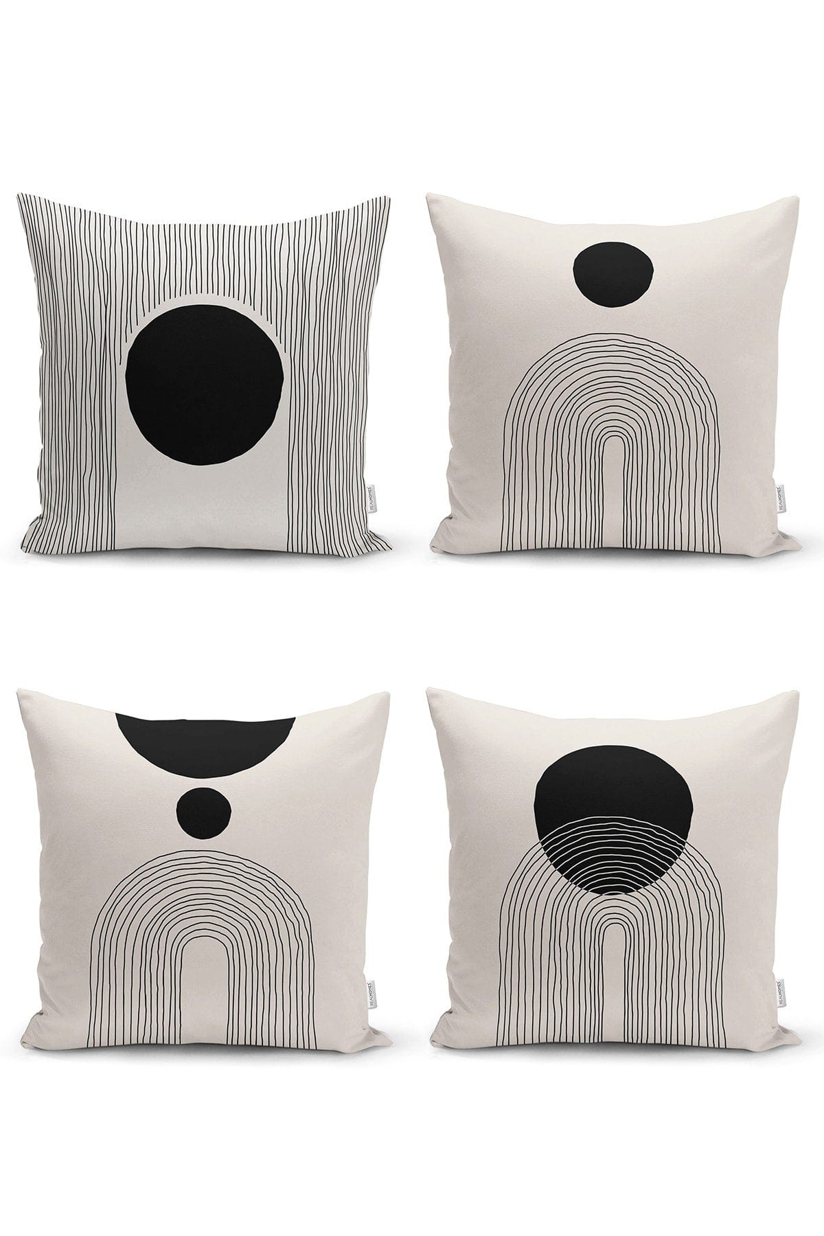 Set di 4 federe per cuscini decorativi Melo RKYK9 Multicolore, 43 x 43 cm