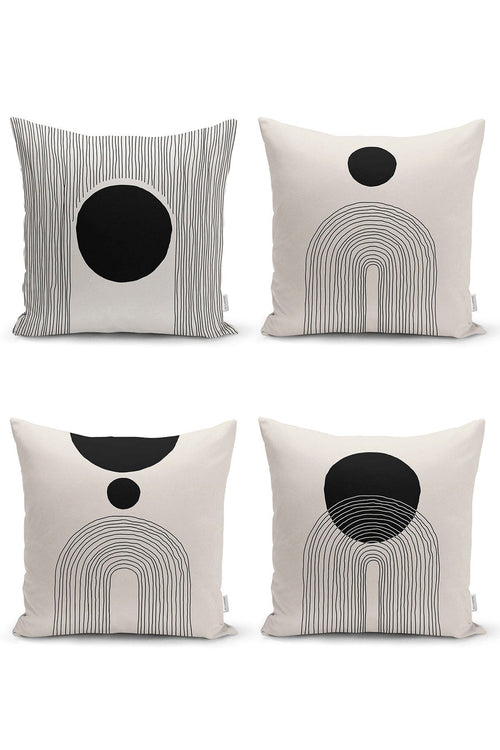 Set di 4 federe per cuscini decorativi Melo RKYK9 Multicolore, 43 x 43 cm