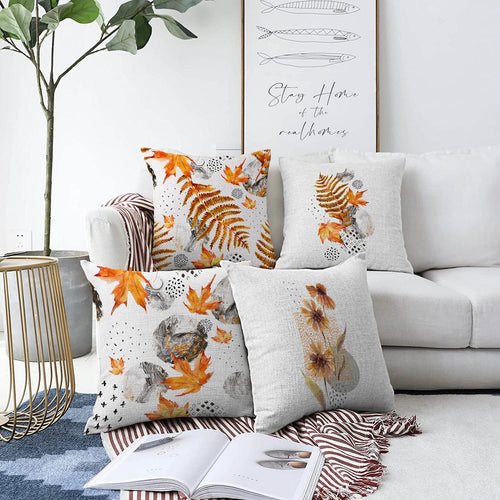 Set di 4 federe per cuscini decorativi Mete RKYK189 Multicolore, 43 x 43 cm
