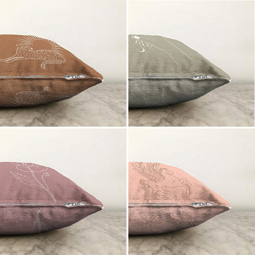 Set di 4 federe per cuscini decorativi Mete RKYK420 Multicolore, 43 x 43 cm (1)