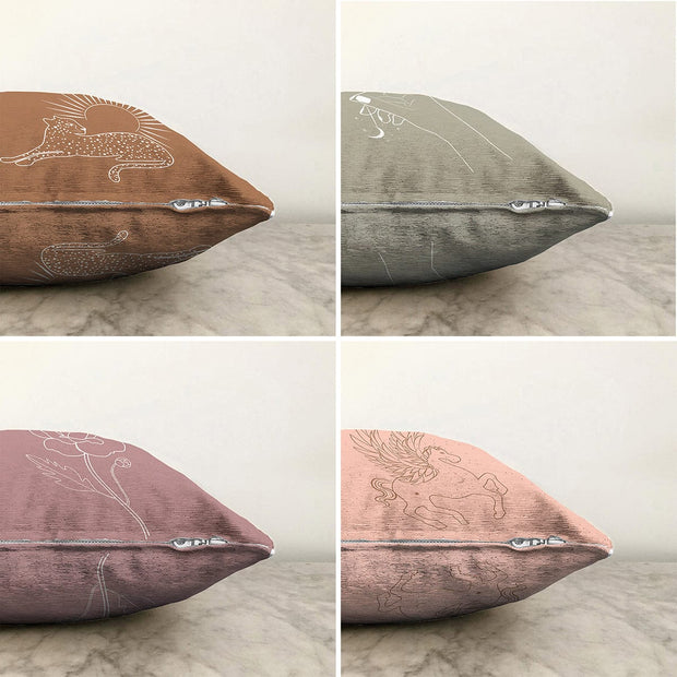 Set di 4 federe per cuscini decorativi Mete RKYK420 Multicolore, 43 x 43 cm (1)