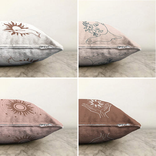 Set di 4 federe per cuscini decorativi Mete RKYK422 Multicolore, 43 x 43 cm (1)