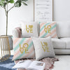 Set di 4 federe per cuscini decorativi Mete RKYK424 Multicolore, 43 x 43 cm